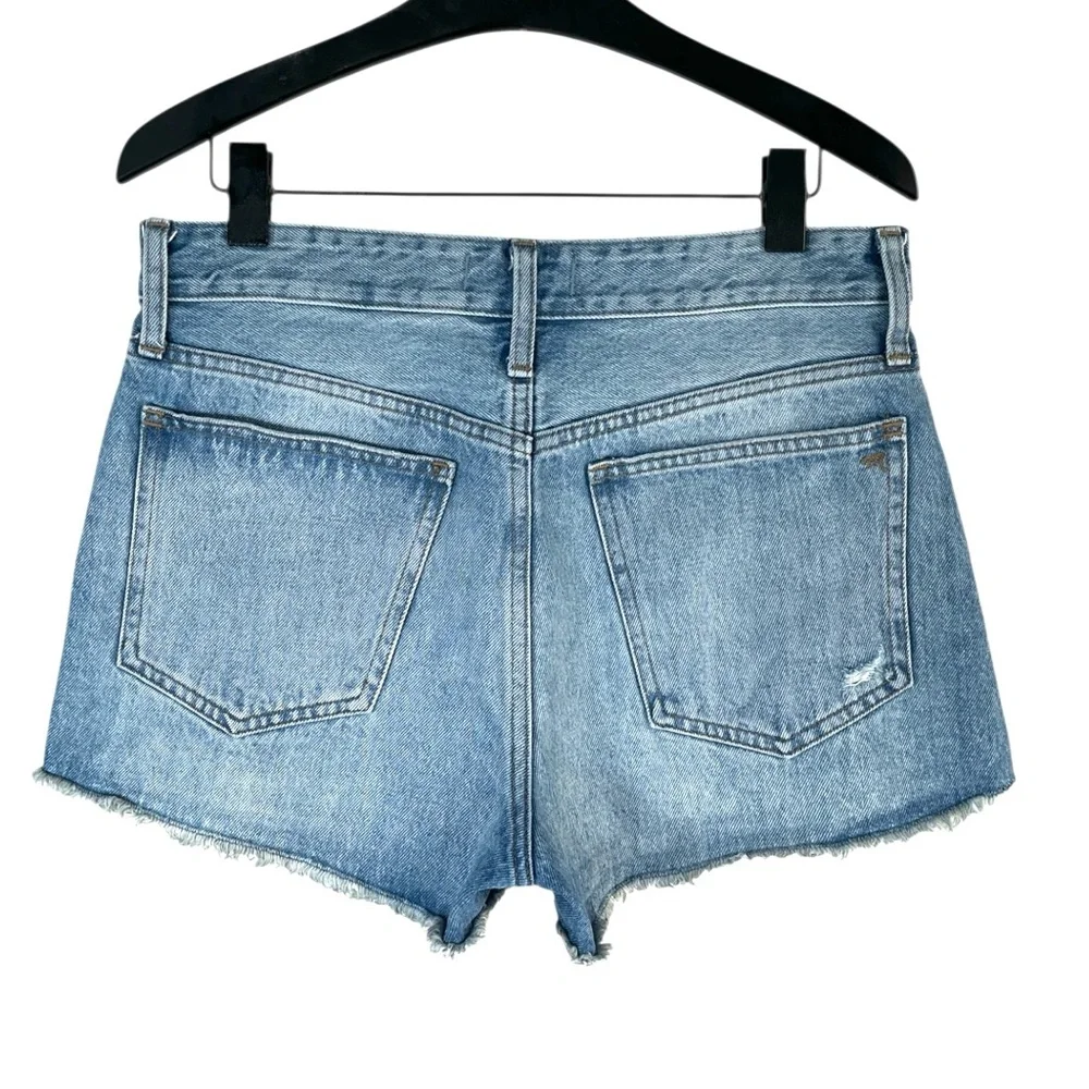 Madewell Relaxed Denim Shorts in Renfield Wash: Destructed Edition Size 26 - Picture 8 of 10